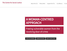 Tablet Screenshot of centreforsocialjustice.org.uk